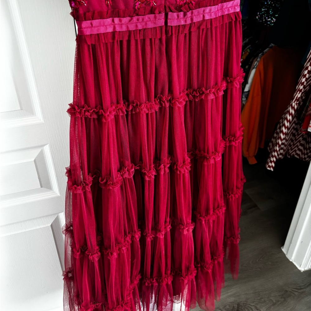 Ivy City Co Red Anastasia Dress Size Small - Picture 11 of 13